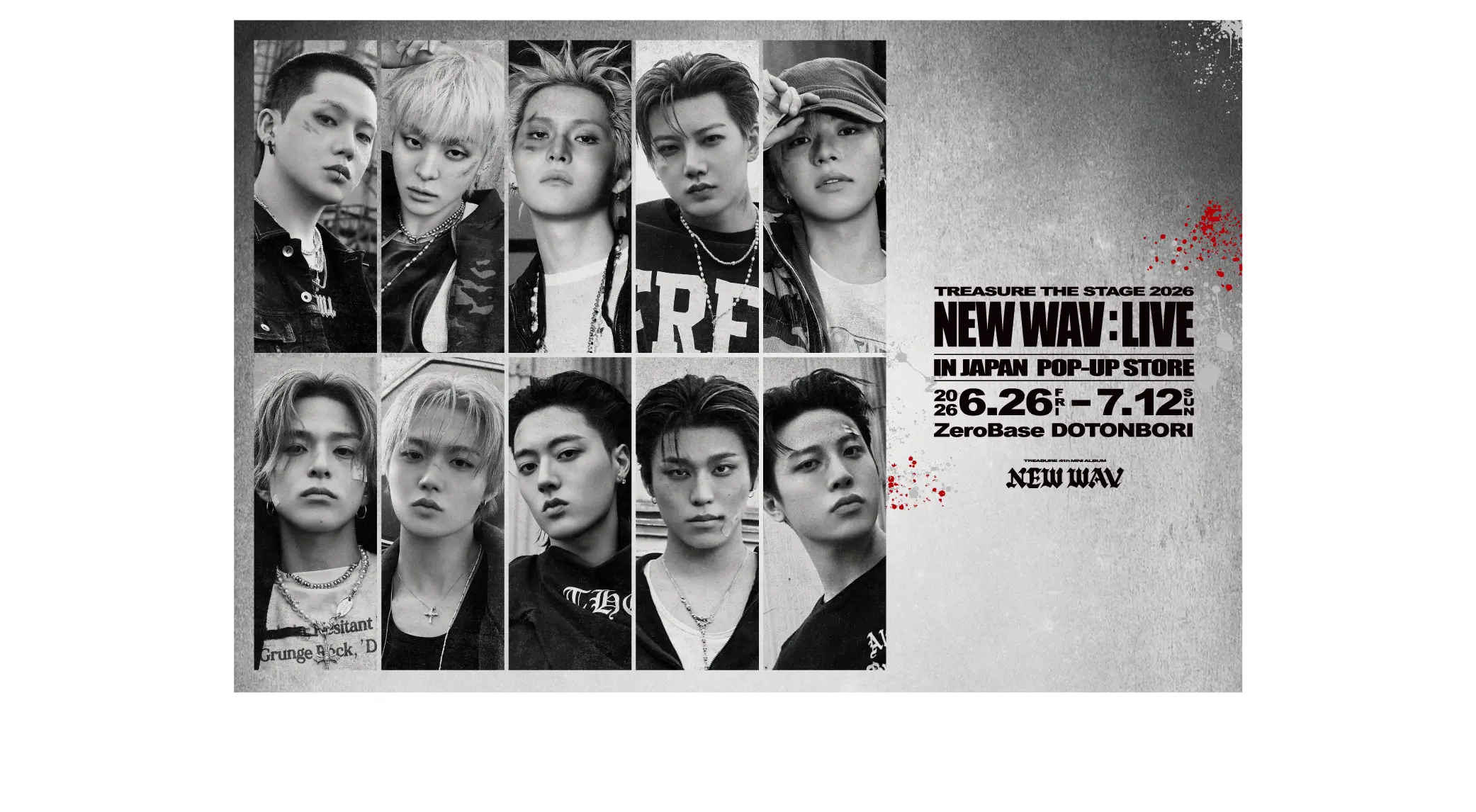 TREASURE 4th MINI ALBUM [NEW WAV] POP-UP STORE 大阪会場 Produced by ORBcafe